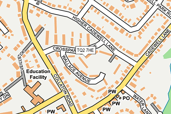 TQ2 7HE map - OS OpenMap – Local (Ordnance Survey)