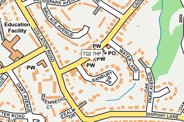 TQ2 7HP map - OS OpenMap – Local (Ordnance Survey)