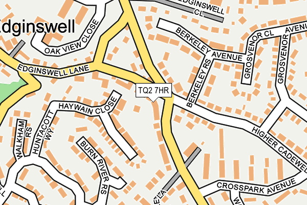TQ2 7HR map - OS OpenMap – Local (Ordnance Survey)