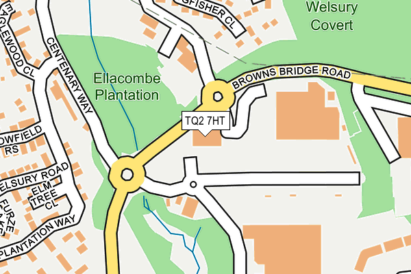 TQ2 7HT map - OS OpenMap – Local (Ordnance Survey)