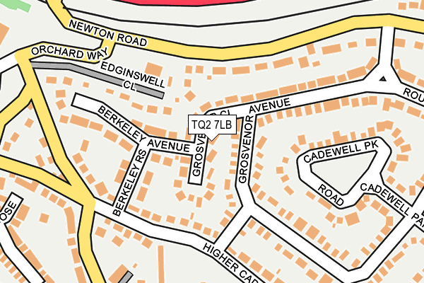 TQ2 7LB map - OS OpenMap – Local (Ordnance Survey)
