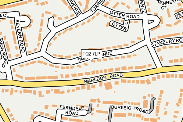 TQ2 7LP map - OS OpenMap – Local (Ordnance Survey)