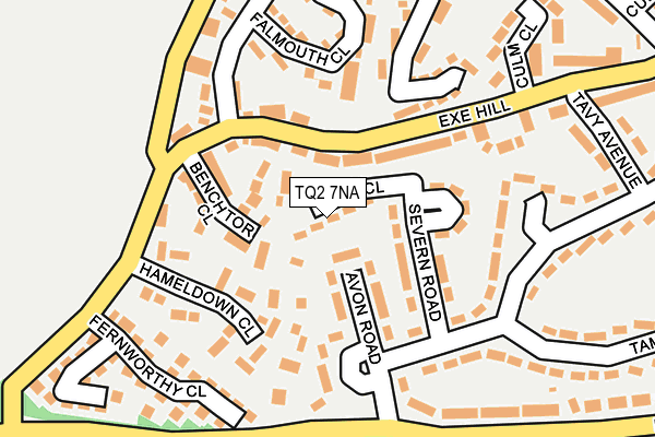 TQ2 7NA map - OS OpenMap – Local (Ordnance Survey)