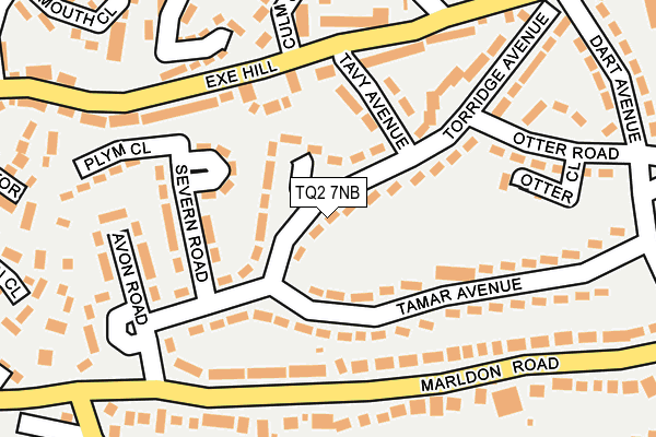 TQ2 7NB map - OS OpenMap – Local (Ordnance Survey)