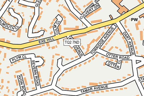 TQ2 7ND map - OS OpenMap – Local (Ordnance Survey)