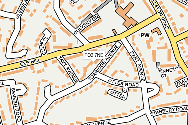 TQ2 7NE map - OS OpenMap – Local (Ordnance Survey)