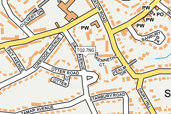 TQ2 7NG map - OS OpenMap – Local (Ordnance Survey)