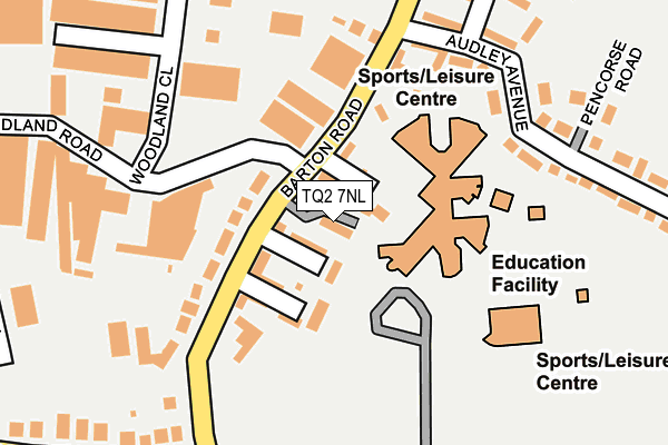 TQ2 7NL map - OS OpenMap – Local (Ordnance Survey)