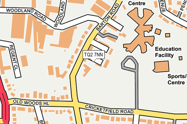 TQ2 7NN map - OS OpenMap – Local (Ordnance Survey)