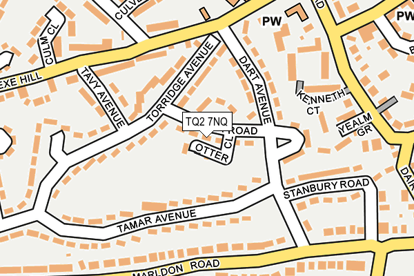 TQ2 7NQ map - OS OpenMap – Local (Ordnance Survey)
