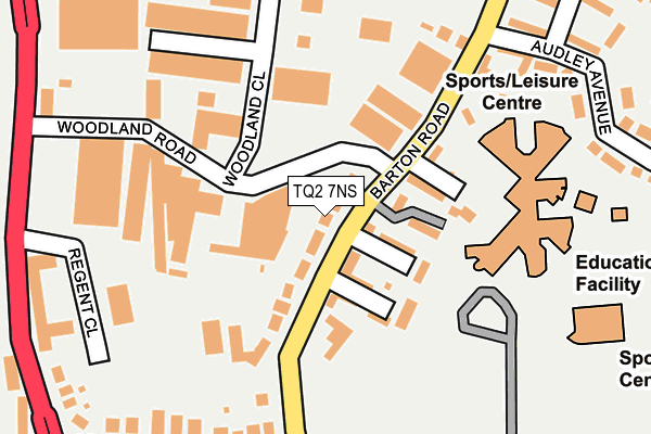 TQ2 7NS map - OS OpenMap – Local (Ordnance Survey)
