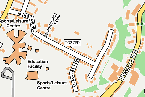 TQ2 7PD map - OS OpenMap – Local (Ordnance Survey)