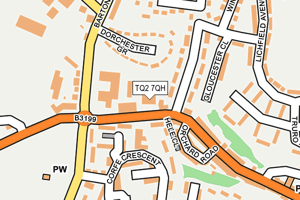 TQ2 7QH map - OS OpenMap – Local (Ordnance Survey)