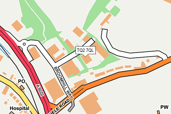 TQ2 7QL map - OS OpenMap – Local (Ordnance Survey)