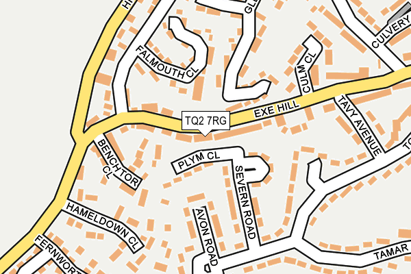 TQ2 7RG map - OS OpenMap – Local (Ordnance Survey)