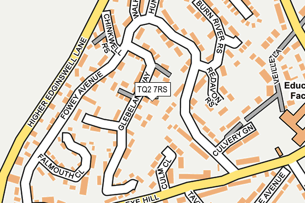 TQ2 7RS map - OS OpenMap – Local (Ordnance Survey)