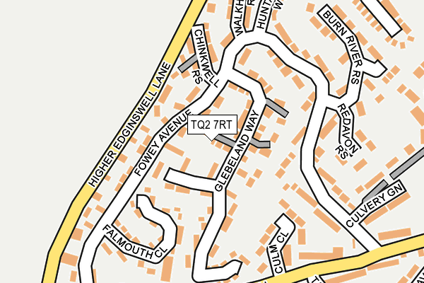 TQ2 7RT map - OS OpenMap – Local (Ordnance Survey)