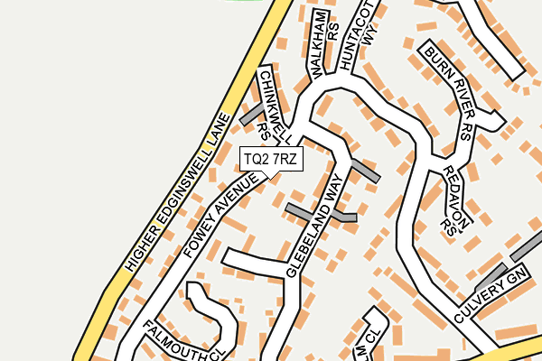 TQ2 7RZ map - OS OpenMap – Local (Ordnance Survey)