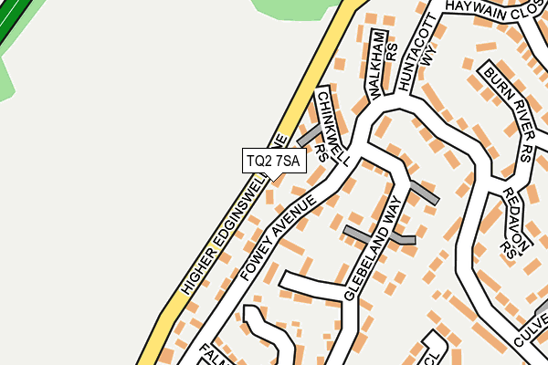 TQ2 7SA map - OS OpenMap – Local (Ordnance Survey)