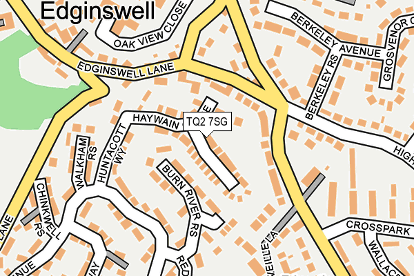 TQ2 7SG map - OS OpenMap – Local (Ordnance Survey)