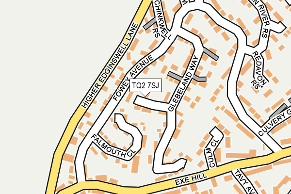 TQ2 7SJ map - OS OpenMap – Local (Ordnance Survey)