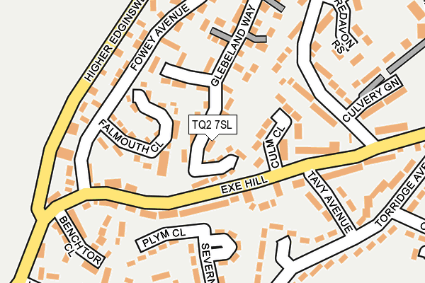 TQ2 7SL map - OS OpenMap – Local (Ordnance Survey)