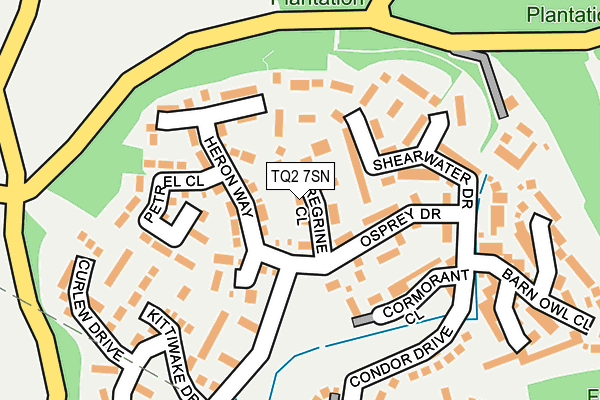 TQ2 7SN map - OS OpenMap – Local (Ordnance Survey)