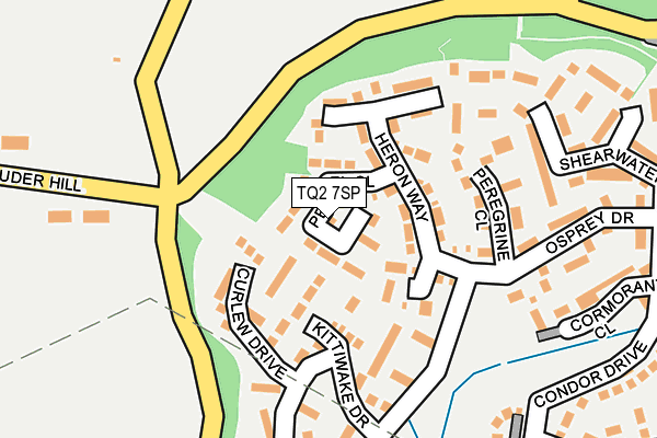 TQ2 7SP map - OS OpenMap – Local (Ordnance Survey)