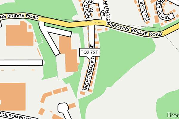 TQ2 7ST map - OS OpenMap – Local (Ordnance Survey)