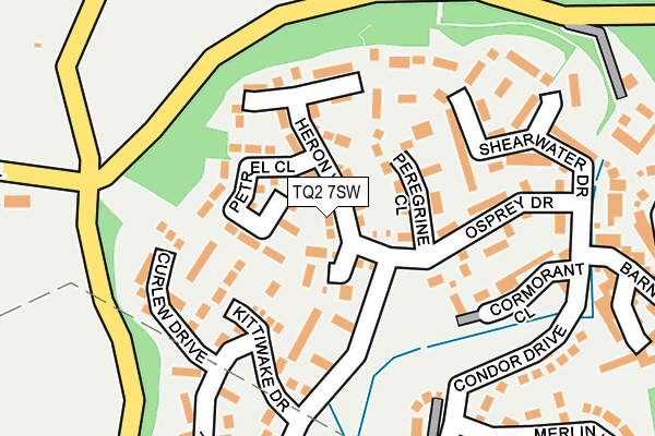 TQ2 7SW map - OS OpenMap – Local (Ordnance Survey)