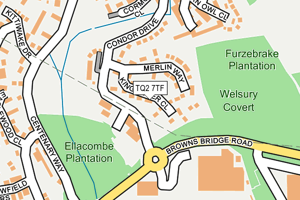 TQ2 7TF map - OS OpenMap – Local (Ordnance Survey)