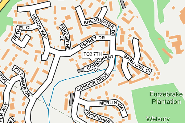 TQ2 7TH map - OS OpenMap – Local (Ordnance Survey)