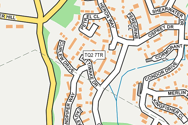 TQ2 7TR map - OS OpenMap – Local (Ordnance Survey)