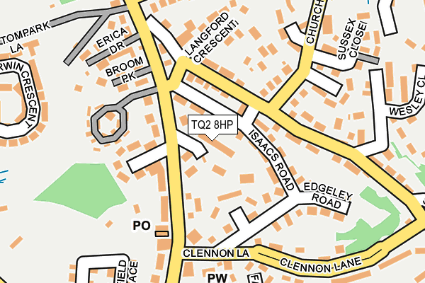 TQ2 8HP map - OS OpenMap – Local (Ordnance Survey)