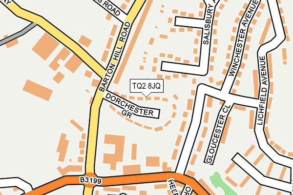 TQ2 8JQ map - OS OpenMap – Local (Ordnance Survey)