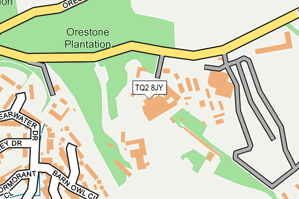 TQ2 8JY map - OS OpenMap – Local (Ordnance Survey)