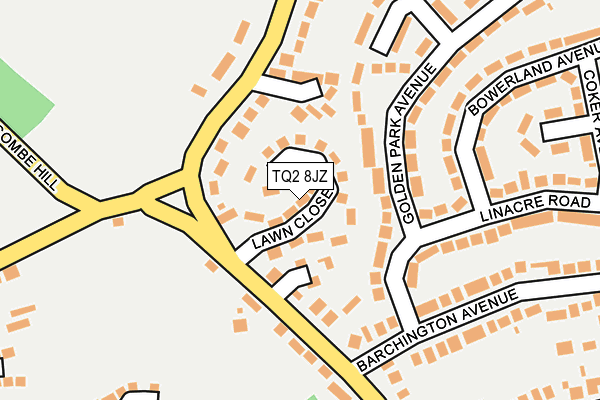 TQ2 8JZ map - OS OpenMap – Local (Ordnance Survey)