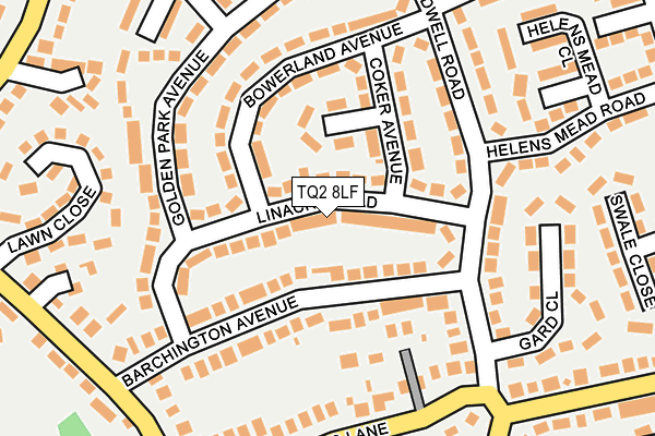 TQ2 8LF map - OS OpenMap – Local (Ordnance Survey)