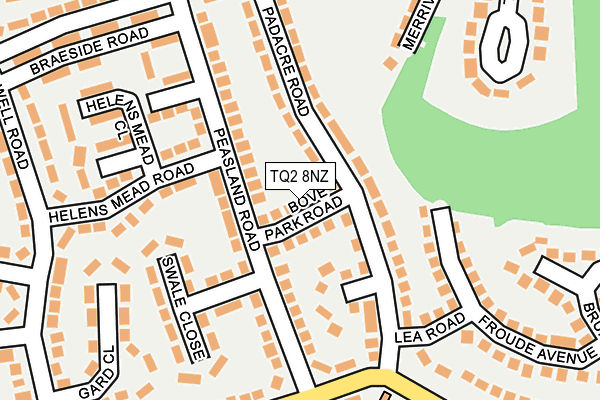 TQ2 8NZ map - OS OpenMap – Local (Ordnance Survey)