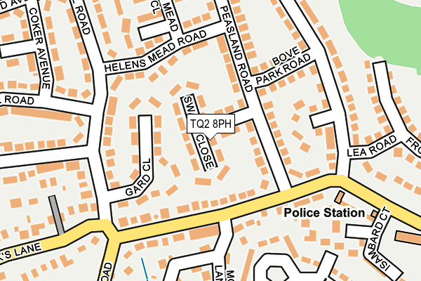 TQ2 8PH map - OS OpenMap – Local (Ordnance Survey)