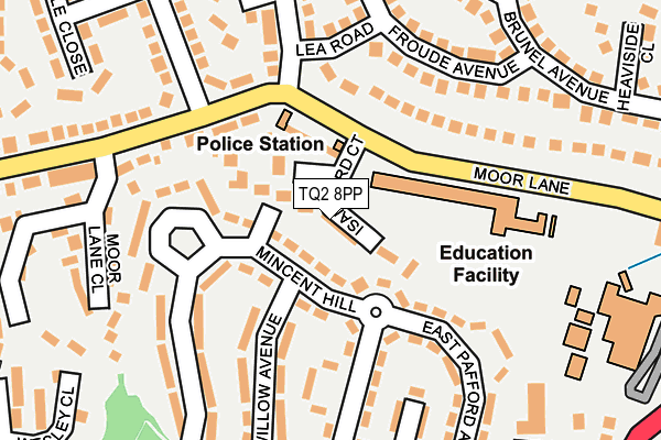 TQ2 8PP map - OS OpenMap – Local (Ordnance Survey)