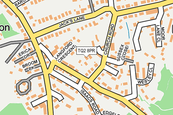 TQ2 8PR map - OS OpenMap – Local (Ordnance Survey)