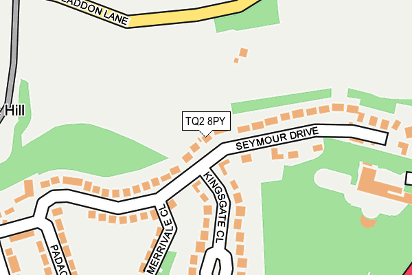 TQ2 8PY map - OS OpenMap – Local (Ordnance Survey)