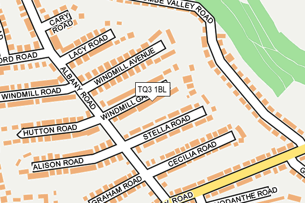 TQ3 1BL map - OS OpenMap – Local (Ordnance Survey)