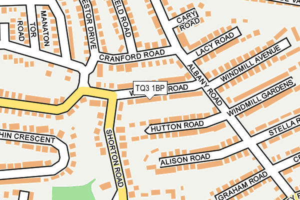 TQ3 1BP map - OS OpenMap – Local (Ordnance Survey)