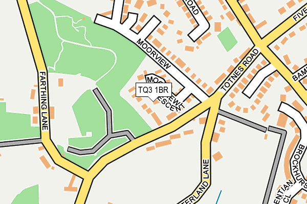 TQ3 1BR map - OS OpenMap – Local (Ordnance Survey)