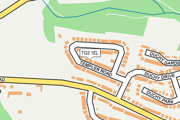 TQ3 1EL map - OS OpenMap – Local (Ordnance Survey)