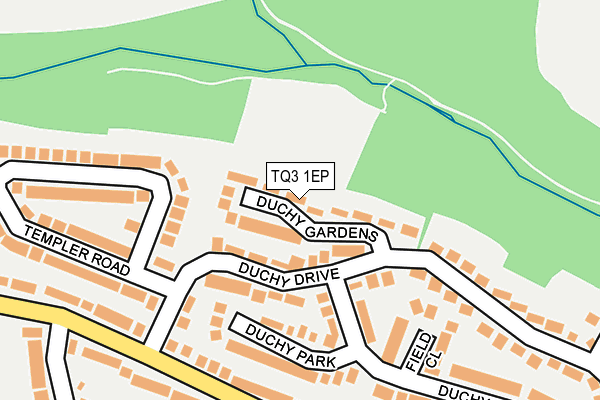 TQ3 1EP map - OS OpenMap – Local (Ordnance Survey)