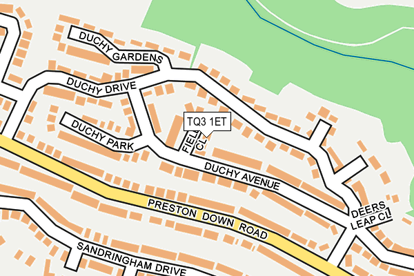 TQ3 1ET map - OS OpenMap – Local (Ordnance Survey)