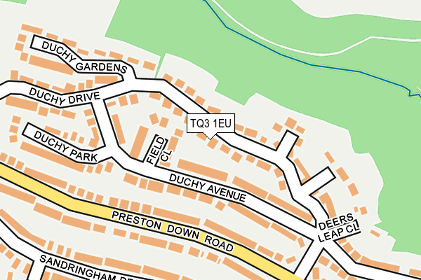 TQ3 1EU map - OS OpenMap – Local (Ordnance Survey)